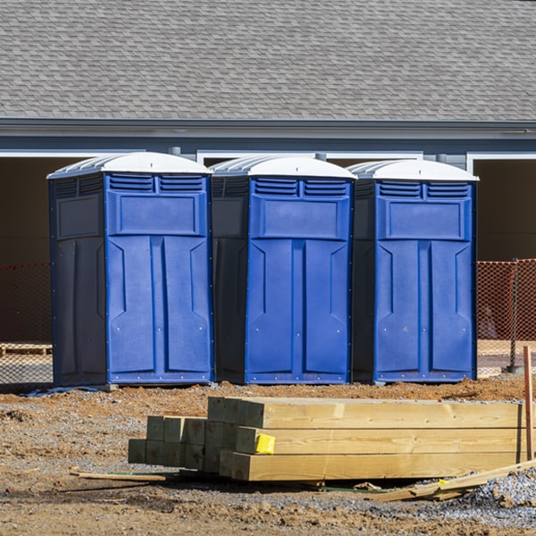 what is the expected delivery and pickup timeframe for the portable toilets in Dunbar Pennsylvania